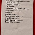 Ensiferum - Other Collectable - ENSIFERUM setlist 2023