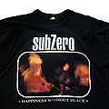 Subzero - TShirt or Longsleeve - Subzero Happiness Without Peace Euro tour short sleeve (XL) black. J Tees 1997