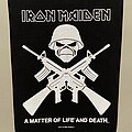 Iron Maiden - Patch - Iron Maiden / A Matter of Life and Death - 2011 official backpatch