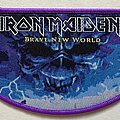 Iron Maiden - Patch - Iron Maiden - Brave New World PTPP patch purple border