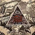 Death - Patch - Death - Symbolic woven triangle patch (white border)