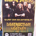 Destruction - Other Collectable - Killfest 2011 poster with Overkill, Destruction and Heathen