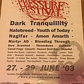 Hatebreed - Other Collectable - Pressure fest 2003 poster