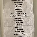 Mayhem - Other Collectable - Mayhem’ setlist Vienna gig 2019