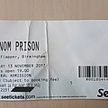 Venom Prison - Other Collectable - Venom Prison Ticket Stub
