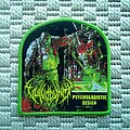 Vulvodynia - Patch - Vulvodynia Psychosadistic Design Green Border Woven Patch