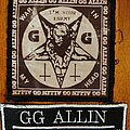 G.G. Allin - Patch - G.G. Allin GG Allin bootleg