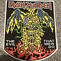 Iron Maiden - Patch - iron maiden rubber patch the evil that man  do