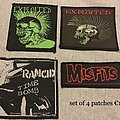 The Exploited - Patch - The Exploited, Misfits, Rancid patch set of 4