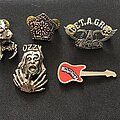 Aerosmith - Pin / Badge - Aerosmith,testament(poker)Ozzy,obituary,motorhead pin