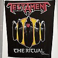 Testament - Patch - Testament THE RITUAL Back Patch NOS By Brockum Souls of Black Logo