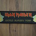 Iron Maiden - Patch - Iron Maiden- World Slavery Tour strip patch