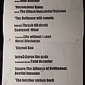 Destruction - Other Collectable - Destruction - 2005 Official Concert Setlist