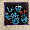 Kiss - Patch - Kiss British Tour 83 purple border