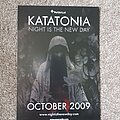 Katatonia - Other Collectable - Katatonia Night Is The New Day Flier 2009