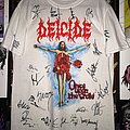 Deicide - TShirt or Longsleeve - Signed Deicide Once Upon the Cross Shirt