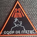 H Bomb - Patch - H bomb coup de metal red border triangle patch