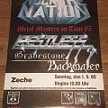 Restless - Other Collectable - Restless / Gravestone / Backwater - Metal Masters On Tour 85 - Concert Poster