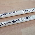 Death - Other Collectable - Death Scream Bloody Gore Drumsticks singed Chris Reifert