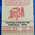 Death - Other Collectable - Death 1990 Ticket