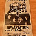 Death - Other Collectable - Death Concert Poster 04.03.1990
