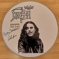 Death - Other Collectable - Death - Chuck Schuldiner RIP Drumhead singed by Bethan Schuldiner and Chris...