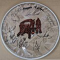 Death - Other Collectable - Death - Drumhead singed by members and Family