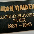 Iron Maiden - Patch - Iron maiden patch World slavery tour