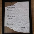 Mayhem - Other Collectable - Framed Mayhem Setlist Infernofest 2016