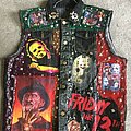 Horror Icons - Battle Jacket - Men's Customized Horror Slasher Denim Waistcoat Jackets Size L
