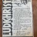 Ludichrist - Other Collectable - Ludichrist Lusichrist mailer and lyrics flyers