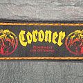 Coroner - Patch - Strip Coroner - Punishment for Decadence (orange borders)