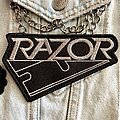 Razor - Patch - Razor Silver glitter embroidered logo patch