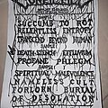 Corpsessed - Other Collectable - Corpsessed setlist