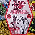 Fleshmass - Patch - Fleshmass - Abhorrent Ritual Abuse woven patch red border