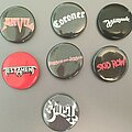 Anvil - Pin / Badge - Anvil / Whitesnake / Skid Row / Coroner / Testament / Flotsam & Jetsam / Ghost