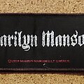 Marilyn Manson - Patch - Marilyn Manson Patch - Logo Stripe