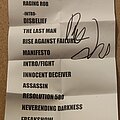 Raging Rob - Other Collectable - Raging Rob Setlist - January 20th 2024