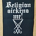 Dummi Borgir - Patch - Dummi Borgir Dimmu Borgir Backpatch - Religion Sickens Me