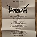 Darkness Surrounding - Other Collectable - Darkness Surrounding Setlist - January 13th 2023