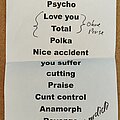 Anamorph - Other Collectable - Anamorph Setlist - March 8th 2024