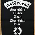 Motörhead - Patch - Motörhead Backpatch - Everything Louder Than Everything Else