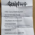 Scalpture - Other Collectable - Scalpture Setlist - Hymns Of Eternal Decay Fest