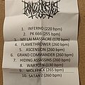 Panzerkrieg 666 - Other Collectable - Panzerkrieg 666 Setlist - May 27th 2023