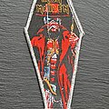 Iron Maiden - Patch - Iron Maiden - Stranger in a Strange Land - Coffin Patch, Silver Border