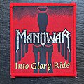 Manowar - Patch - Manowar - Into Glory Ride - Patch, Red Border