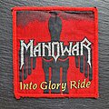 Manowar - Patch - Manowar - Into Glory Ride - Patch, Red Border