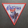 Saxon - Patch - Saxon - Crusader - Triangle Patch, Red Border