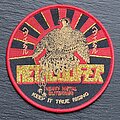 Metalucifer - Patch - Metalucifer - Heavy Metal Blitzkrieg / Keep it True Rising - Patch, Red Border