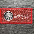 Motörhead - Patch - Motörhead - Red Glitter Motörhead - Mini Strip Patch, Red Border